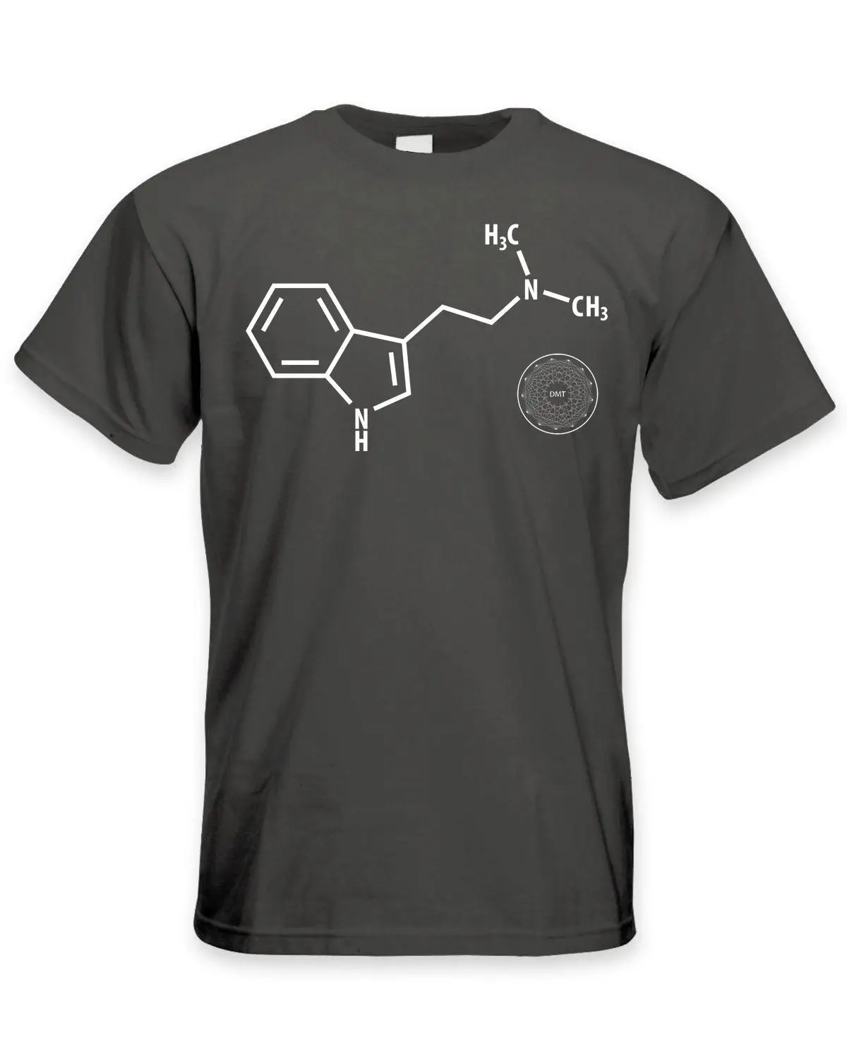 DMT Chemical Formula Psychedelic Men's T-Shirt - Festival Acid Gift Print T-shirt Hip Hop Tee Shirt NEW ARRIVAL tees | Мужская