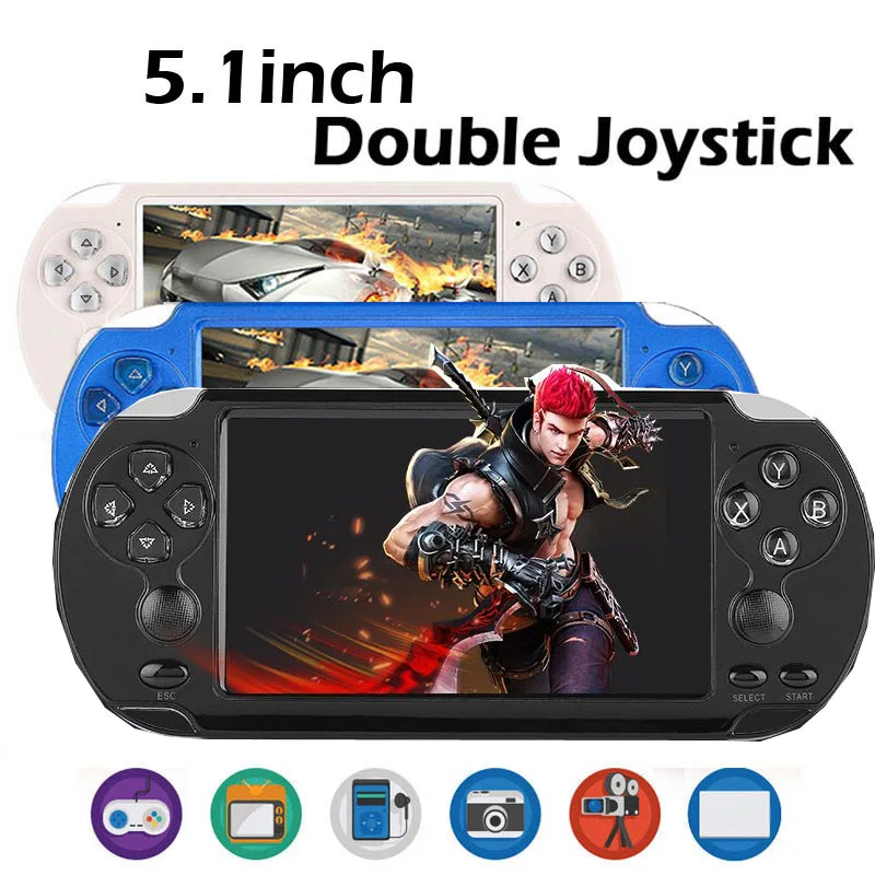 Портативная игровая консоль с 5 1 дюймовым HD экраном 8 Гб поддержка ТВ 32 бит 1000