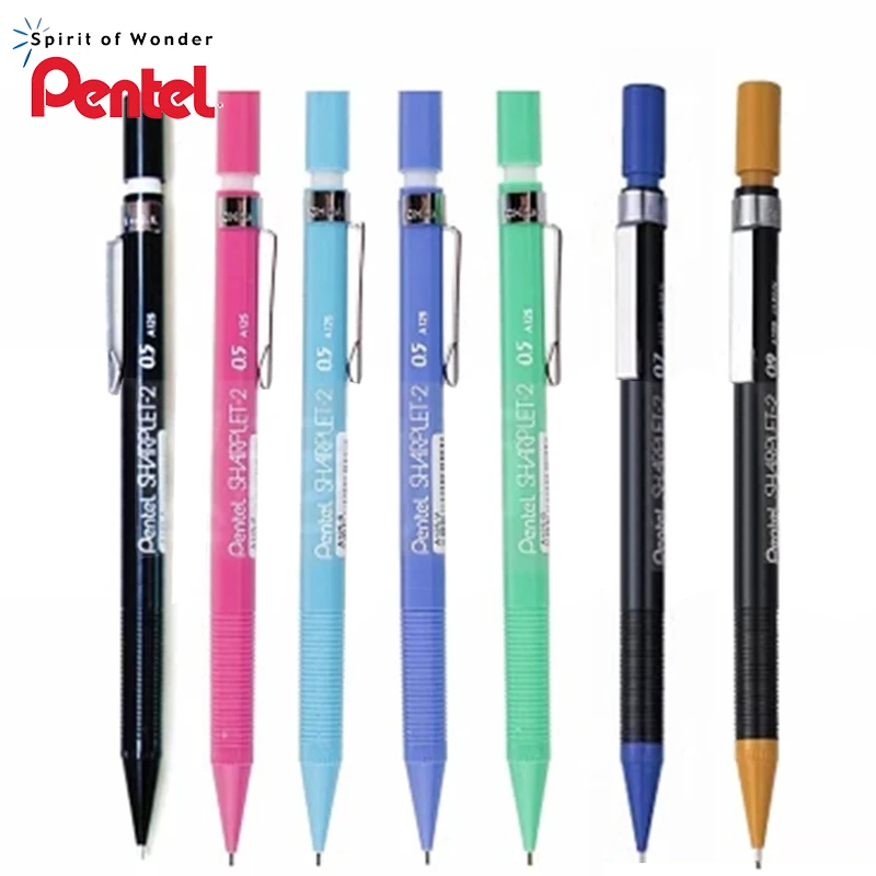 12 шт. японский механический карандаш Pentel A125 A127 A129 с ластиком высокое