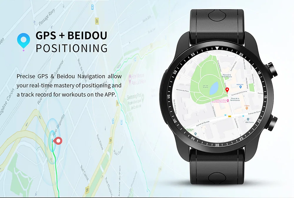 KingWear KC06 4 г Smartwatch телефон 1,3 дюймов Android 6,0 MTK 6737 1,2 ГГц 1 Гб оперативная память 16 Встроенная сердечного ритма мониторы gps Смарт часы для мужчин