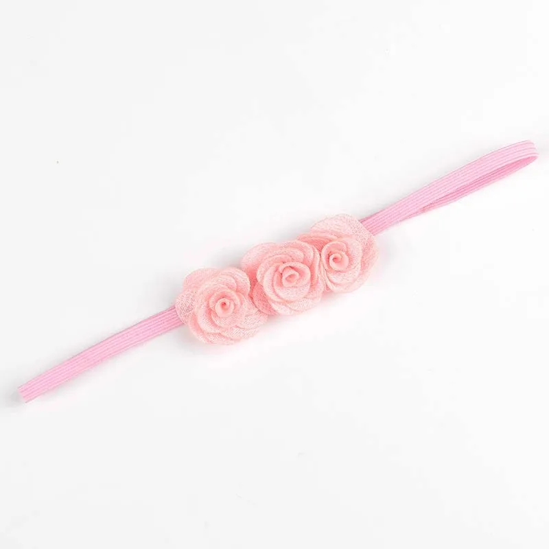 Fashion Chic Mini Rose Flower Baby Girl Headband Artificial Rose Flowers Headwear Hair Accessories Photography props baby headband
