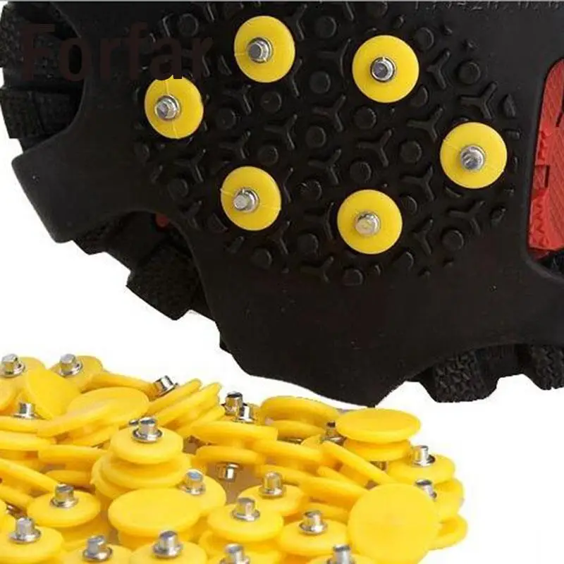 

Outdoor 30/50pcs Teeth/Nail Climbing Ice Snow Crampons Spike Winter Anti-slip Shoe Cover Climbing Accessories Fishing Travel Kit