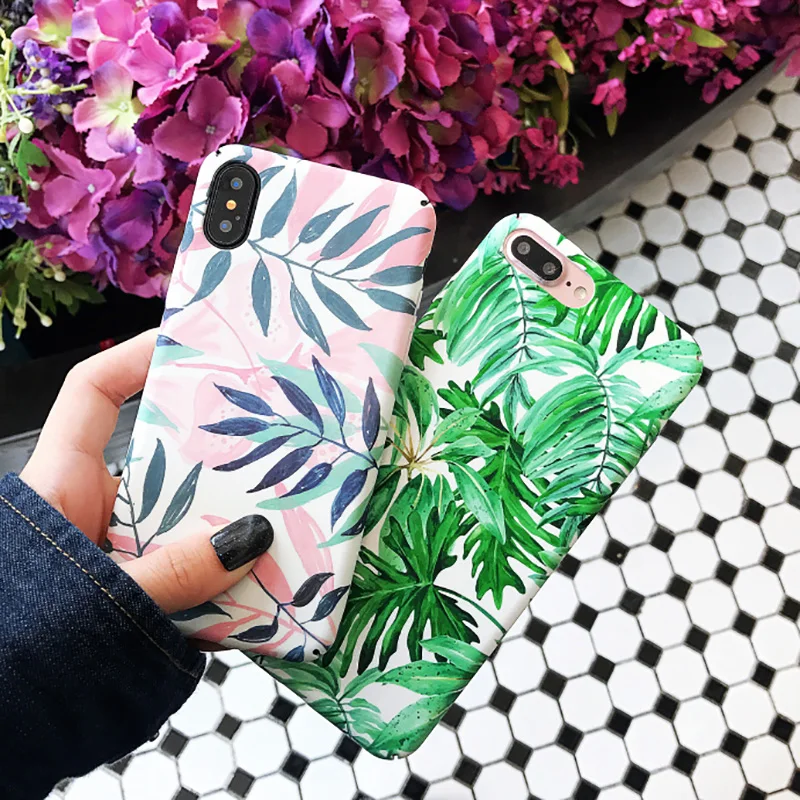 KIPX1070E_1_JONSNOW Marble Pattern Phone Case for iPhone XR XS Max 6 6S 7 8 Plus Case Fashion Flowers All-inclusive PC Hard Back Cover Capa Coque