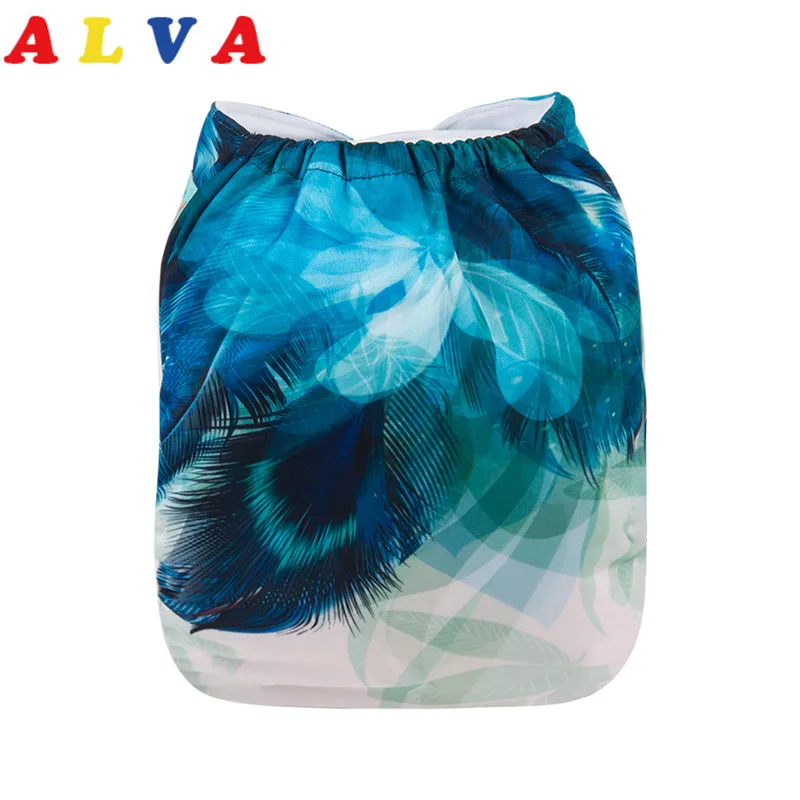 

New Arrival! Alvababy Cloth Diapers Baby Positioned Digital Baby Cloth Nappy with 1pc Microfiber Insert
