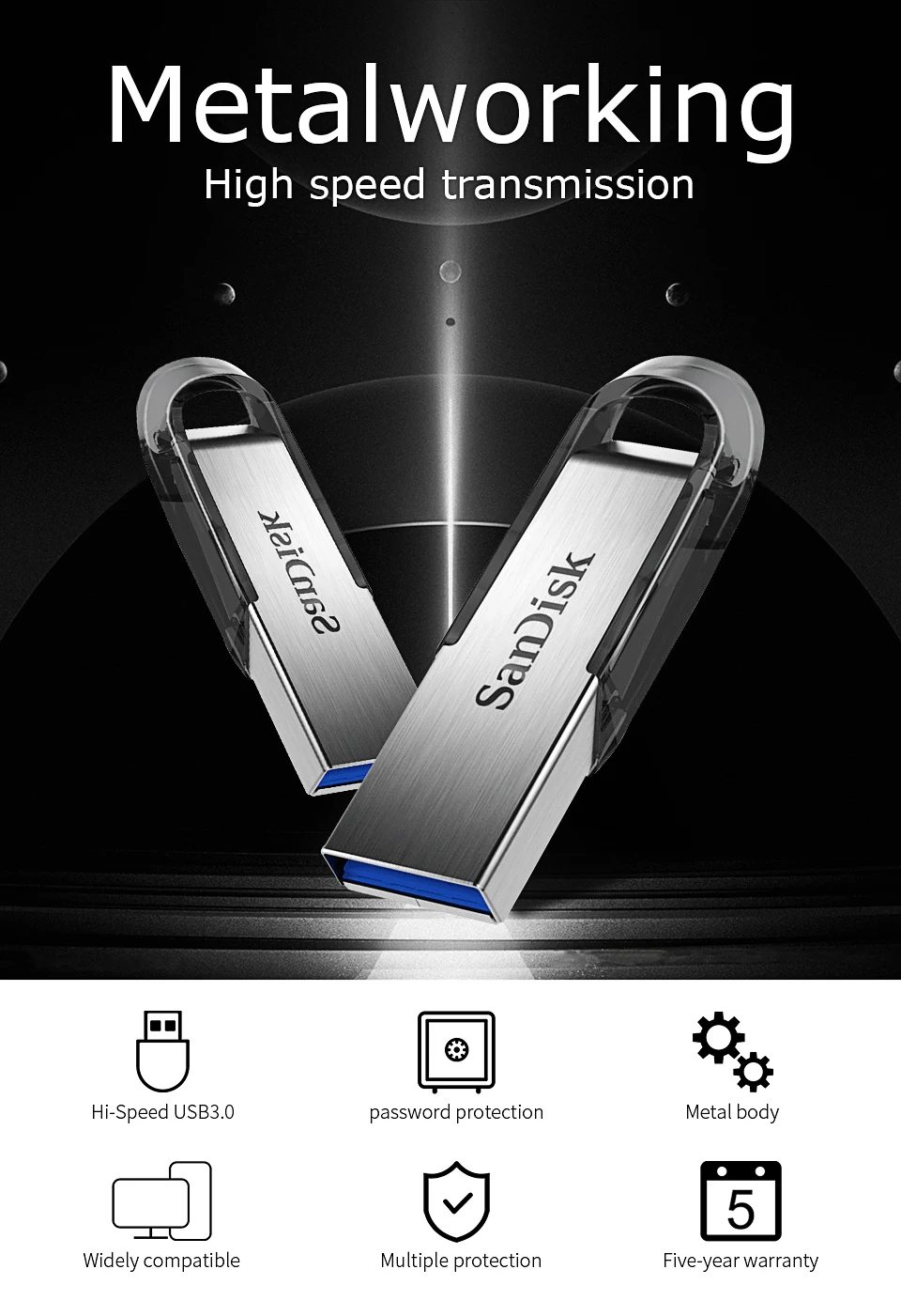 SanDisk USB 3,0 флеш-накопитель 64 Гб CZ73 SB флэш-накопитель 128 ГБ 16 ГБ USB флешка 32 Гб Кле usb карта памяти Флешка 3,0 memoria U диск