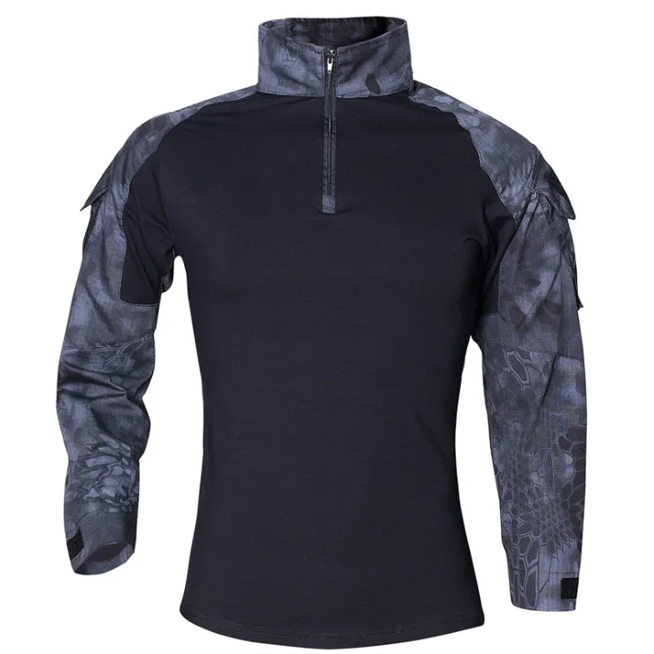 ESDY рубашка с длинным рукавом для спорта на открытом воздухе Камуфляжный костюм хлопковые рубашки для походов, кемпинга, велоспорта, армейских фанатов, тактических - Цвет: as show02