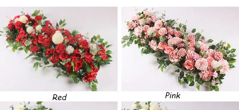Flone искусственные розы цветы ряд Свадебные вечерние украшения для дома сценическая фоновая Арка стенд настенный Декор Флорес аксессуары