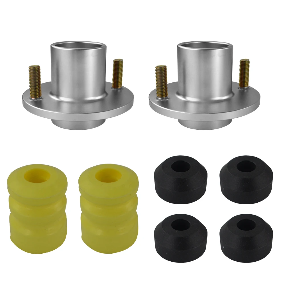 VR RACING-(2 шт./лот) SHOCK TOP HAT для 92-00 CIVIC DELSOL INTEGRA JDM COILOVER SHOCK TOP MOUNT HAT Стойка башня VR-STH81 - Цвет: Серебристый