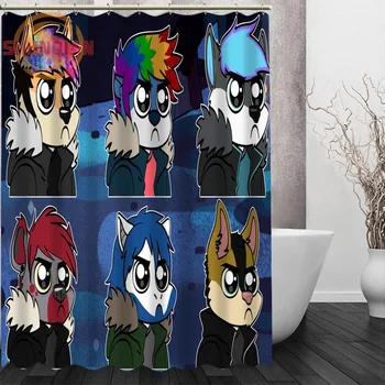 

scott pilgrim Shower Curtain Eco-friendly Modern Fabric polyester Custom Bath Curtains Home Decor Curtains