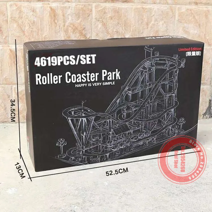 

New Motorized The Roller Coaster Fit Legoings Technic City Motor Power Function Figures Buidling Blocks Bricks Kid Diy Toys Gift
