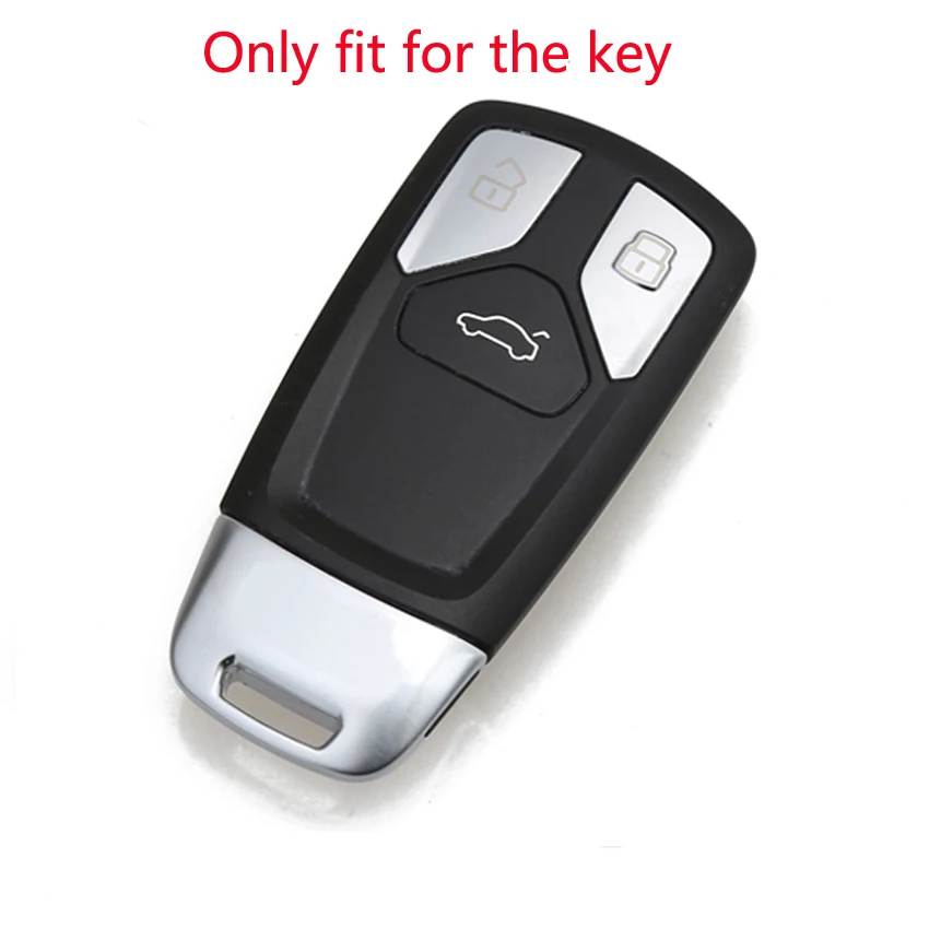 Чехол Xinyuexin из силиконовой резины с 3 кнопками для автомобильных ключей, чехол для Audi A4 B9 Q7 4m TT 8S Smart Key, черный автомобильный стиль