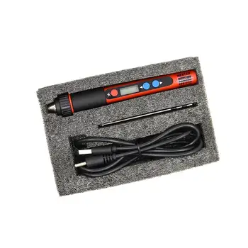 

Mini Portable Digital Display High Precision Adjustable Temperature Electric Soldering Iron Set with USB Cable