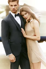 2017 Latest Coat Pant Designs Black Wedding Suit Jacket For Men Custom Suits Formal Tuxedo 3 Pieces Traje Hombre Boda Terno S