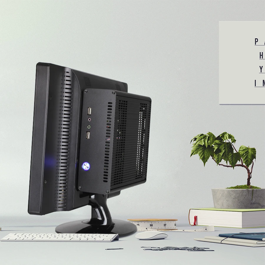 Алюминиевый Чехол Realan Mini ITX E K3 с блоком питания 120 Вт|aluminum mini itx case|mini caseitx case |