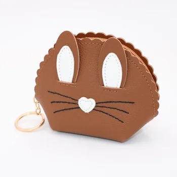 

Hot Selling Women Wallet PU Leather Cartoon Rabbit Hand Holding Purse Credit Card Holder Organizer -B5