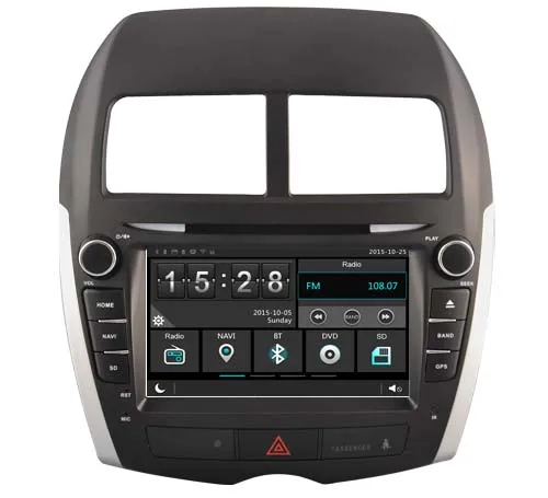 

car dvd player 1024*600HD GPS navi for Mitsubishi ASX 2014 headunit autoradio stereo with multimedia BT MAP free rearview camera