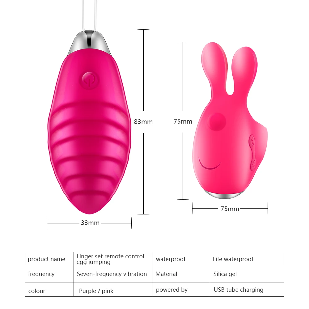 Silicone Vibrating Egg Type Rabbit Wireless Vaginal Ball USB Rechargeable Vibrator Heating Kegel Ball Sex Toys for Woman
