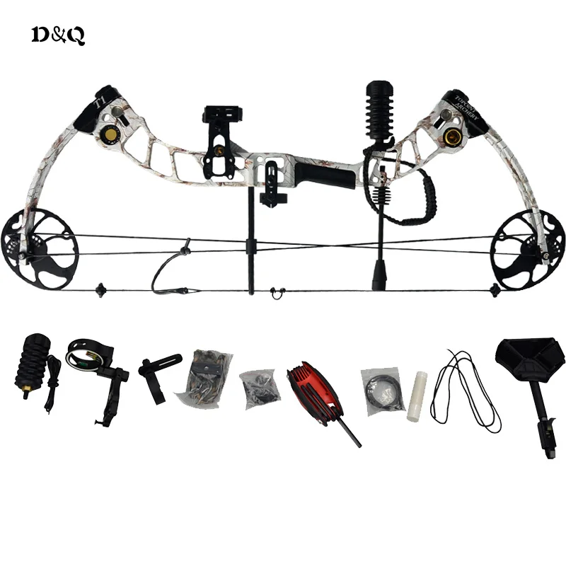 Стрельба из лука соединение лук набор 19-70lbs с алюминиевым сплавом и CNC подвергая механической обработке Выкл 80% для охоты цель стрельбы