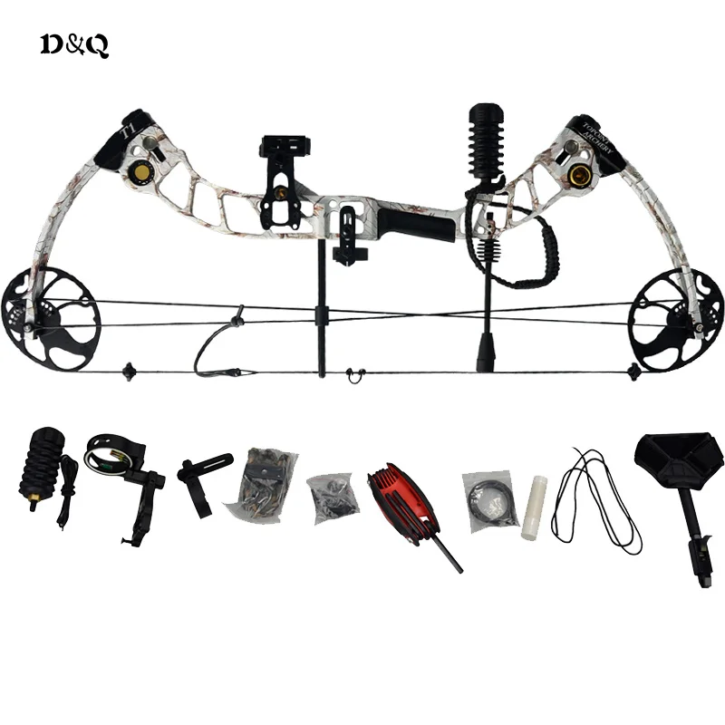 Archery Compound Bow Set 19 70lbs with Aluminum Alloy & CNC Machining