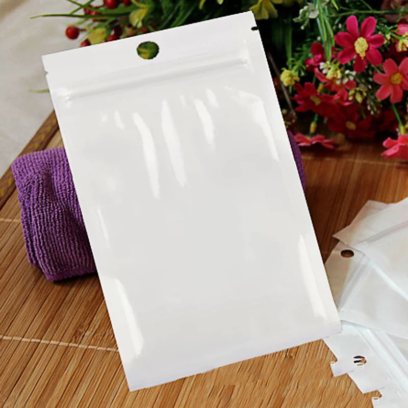 7x10 мм 20 шт Белый/чистый прозрачный пластик сумка маленькая молния закрывающийся ювелирные изделия молния замок отверстие для подвешивания упаковка и дисплей OPP