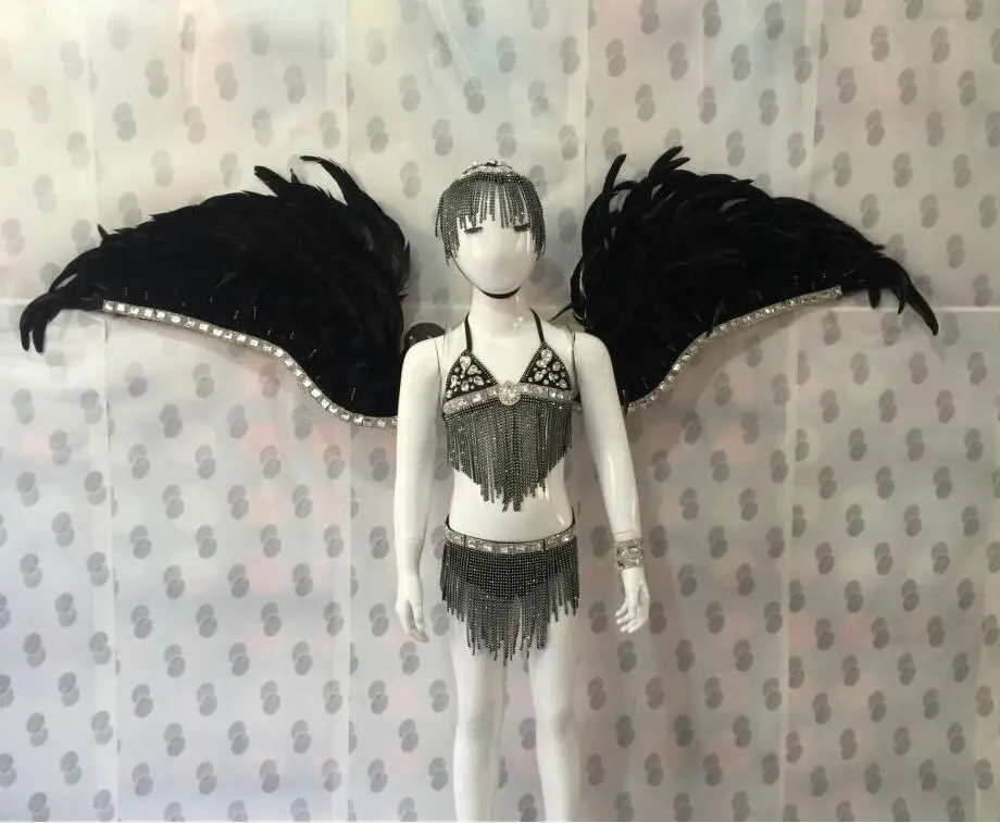 Feather creative swimsuit cloak T station serves stage