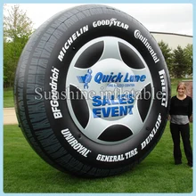 Индивидуальные 13 'надувные шины шар для рекламы, рекламные надувные шины воздушный шар