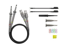 P6100 2 pçs osciloscópio sonda kit DC-100MHz escopo clipe de teste sonda 100mhz para tektronix hp x1/x10 onda osciloscopio atacado