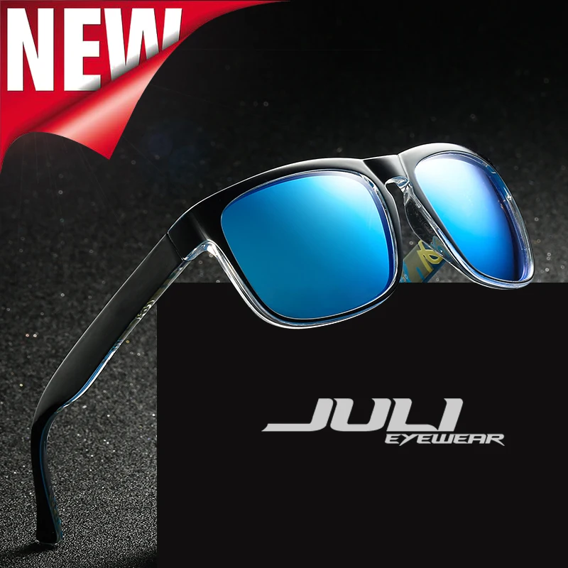 JULI Fashion Sunglasses Men Polarized Classic Male Goggle Colorful Sun