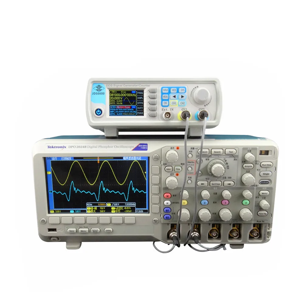 JDS6600 серии DDS генератор сигналов 60 МГц цифровой двухканальный контроль частоты метр произвольной синусоидальной формы 20% скидка