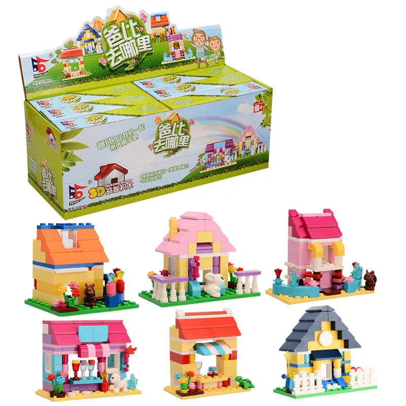 6 шт./компл. DIY Kit Кукольный Домик Игрушка Миниатюрный Головоломки Дом Уникальный