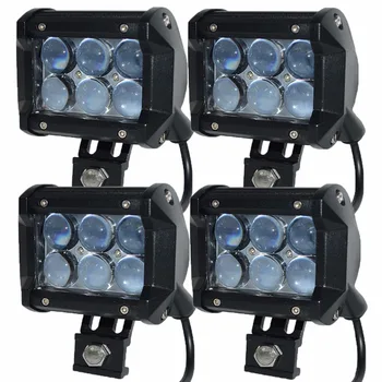 

4pcs light bar 4D 18W Work Light Lamp Led chip LED 4" Motorcycle Tractor Boat Off Road 4WD 4x4 Truck SUV ATV 12v 24v Led Bar