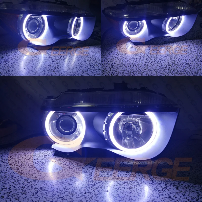 Для BMW E65 E66 745i 745Li 760Li 760i 2002-2005 Предварительно Подтяжка лица отличное Ультра яркое освещение COB комплект светодиодов «глаза ангела»