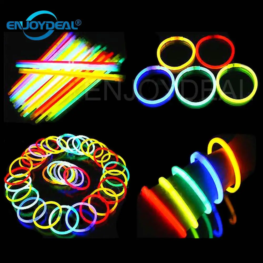 100 шт. разноцветные светящиеся палочки для вечерние летов|party color|festival lightsconcert light |