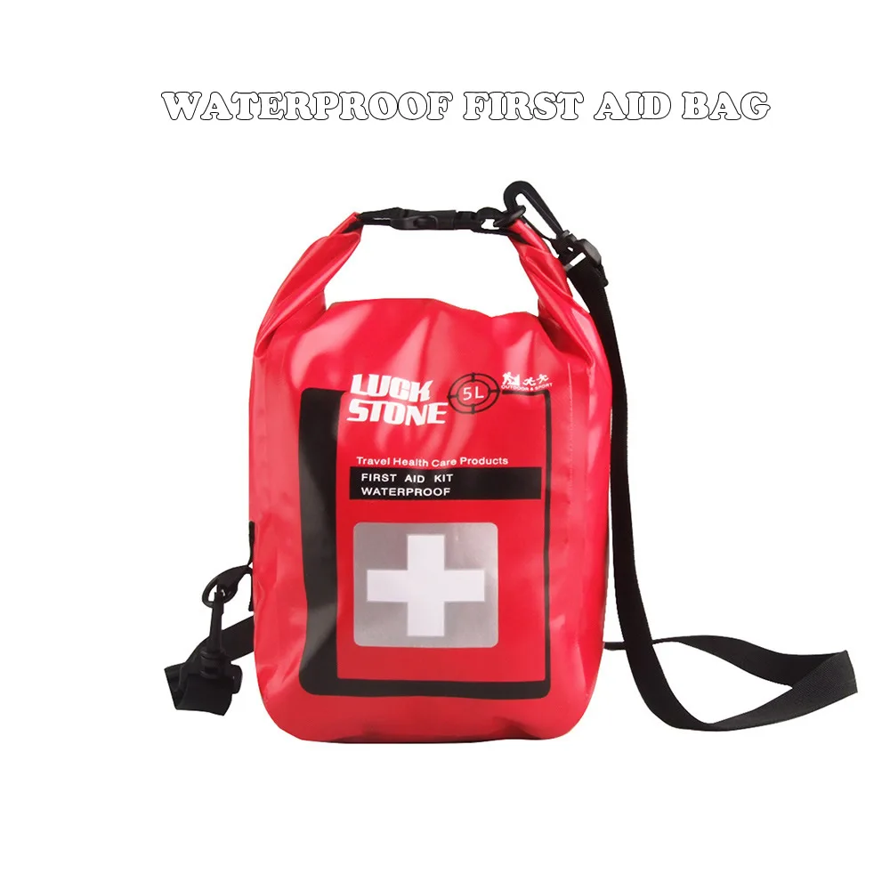 Новый портативный 5L водостойкая сумка первой помощи с плечевым ремнем Открытый выживания Аварийные наборы для наружного походы в горы