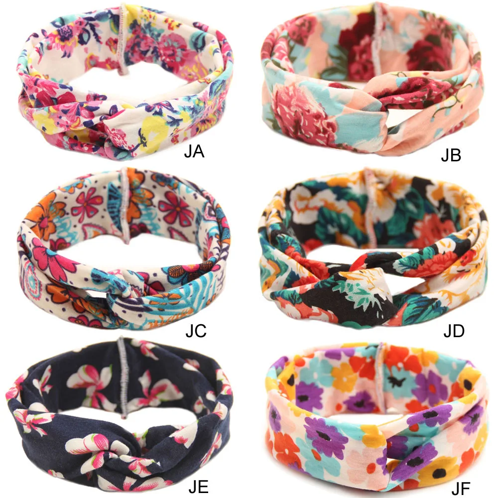 Buy Turban Headband for Hair Accessories Fashion Bohemian Floral Headband Set