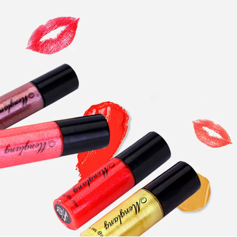 

Shiny lip glaze waterproof lip gloss hydrating modified liquid lipstick 6 sets long lasting lip gloss glitter lipgloss