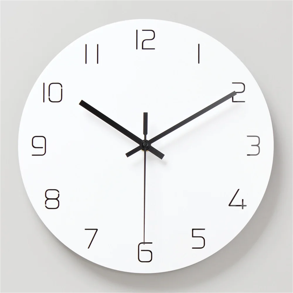 Белые цифровые настенные часы с тихим ходом механизм скандинавский ПВХ декоративный современный дизайн настенные часы для гостиной домашний декор