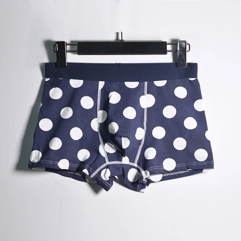 Cotton Boxers Men 365 Underpants Boxer Weed Brand Underwear Men Cuecas Navy Star Dot Funny Boxer Shorts For Men Panties 2Pcslot03