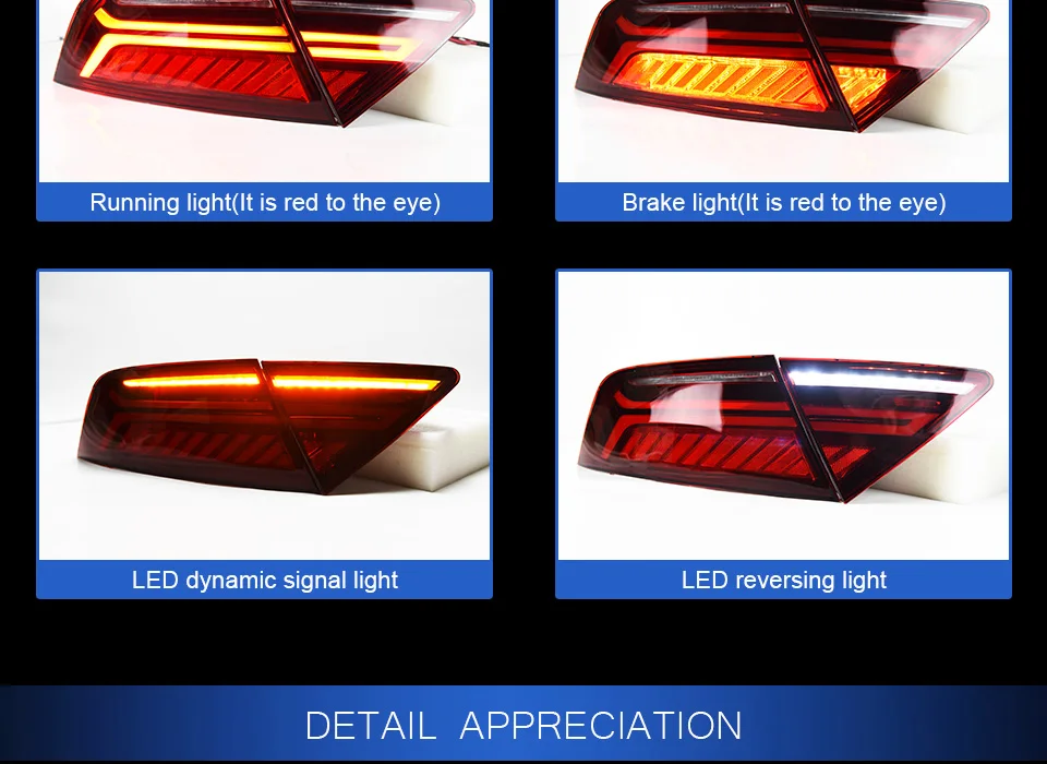 Flash Deal AKD Car Styling for Audi A7 Tail Lights 2011-2018 S7 LED Tail Lamp LED DRL Dynamic Signal Brake Reverse auto Accessories 5