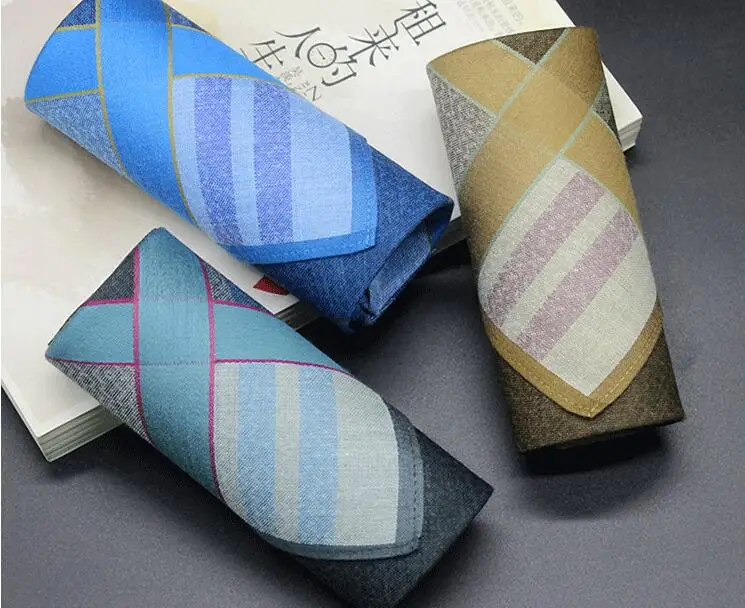 

Freeshipping 6pcs 43*43cm Cotton handkerchiefs Jacquard Fashion Handkerchief men's hanky pocket squares handkerchief
