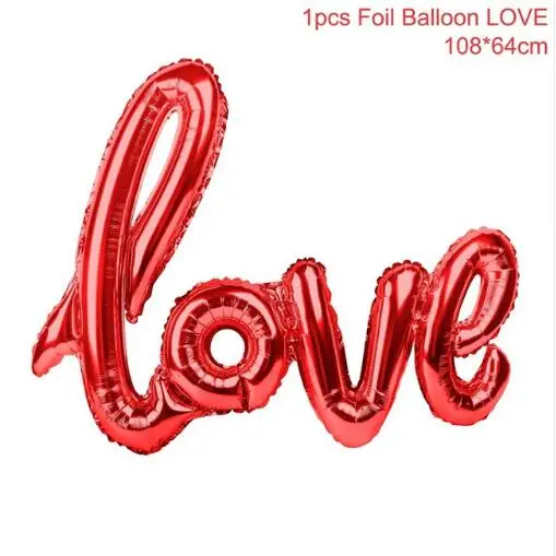 Большие размеры 90x60 см ссылка розовое золото Hello Baby Love шарики, День подарков будущей матери Свадебный день рождения Декор шары надувные воздушные шары - Цвет: Red Love