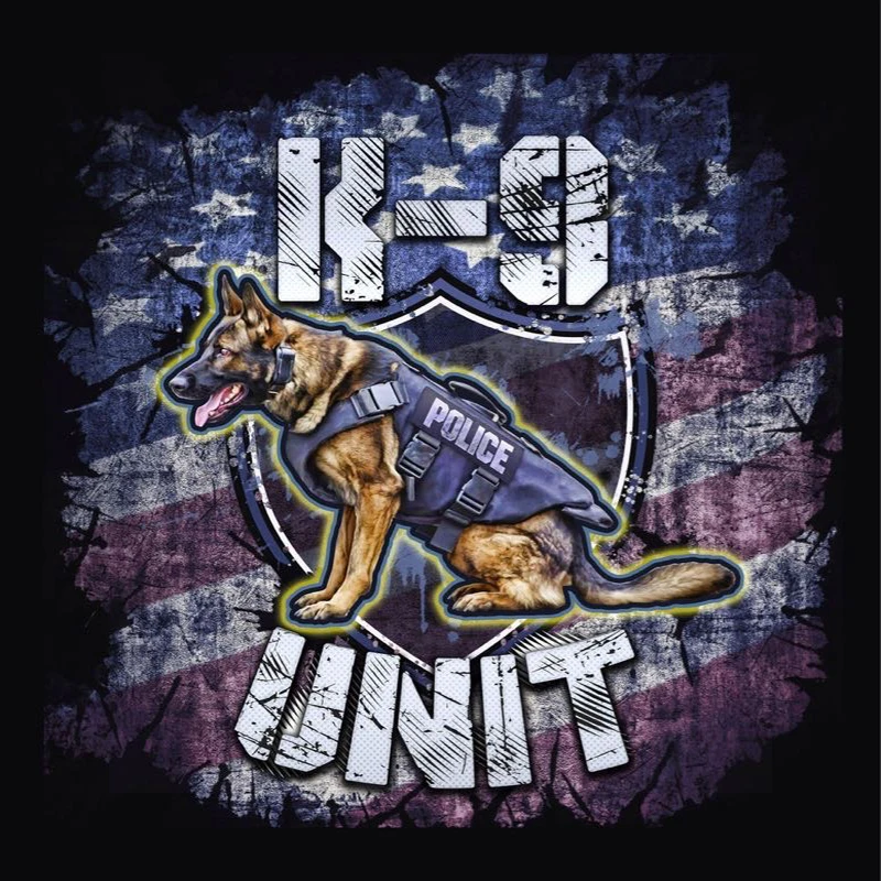 Камни в форме ромба/Круглое сверло DIY алмазная живопись &quotPolice Dog:K9-UNIT&quot Алмазная
