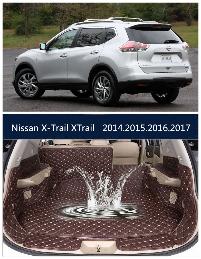 

For Nissan X-Trail XTrail 2014.2015.2016.2017.2018 Full Rear Trunk Tray Liner Cargo Mat Floor Protector foot pad mats