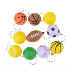 Футбол подвеска брелок Волейбол Баскетбол Теннис Модель брелок в виде фигуры креативный брелок игрушка детская коллекция 1 шт