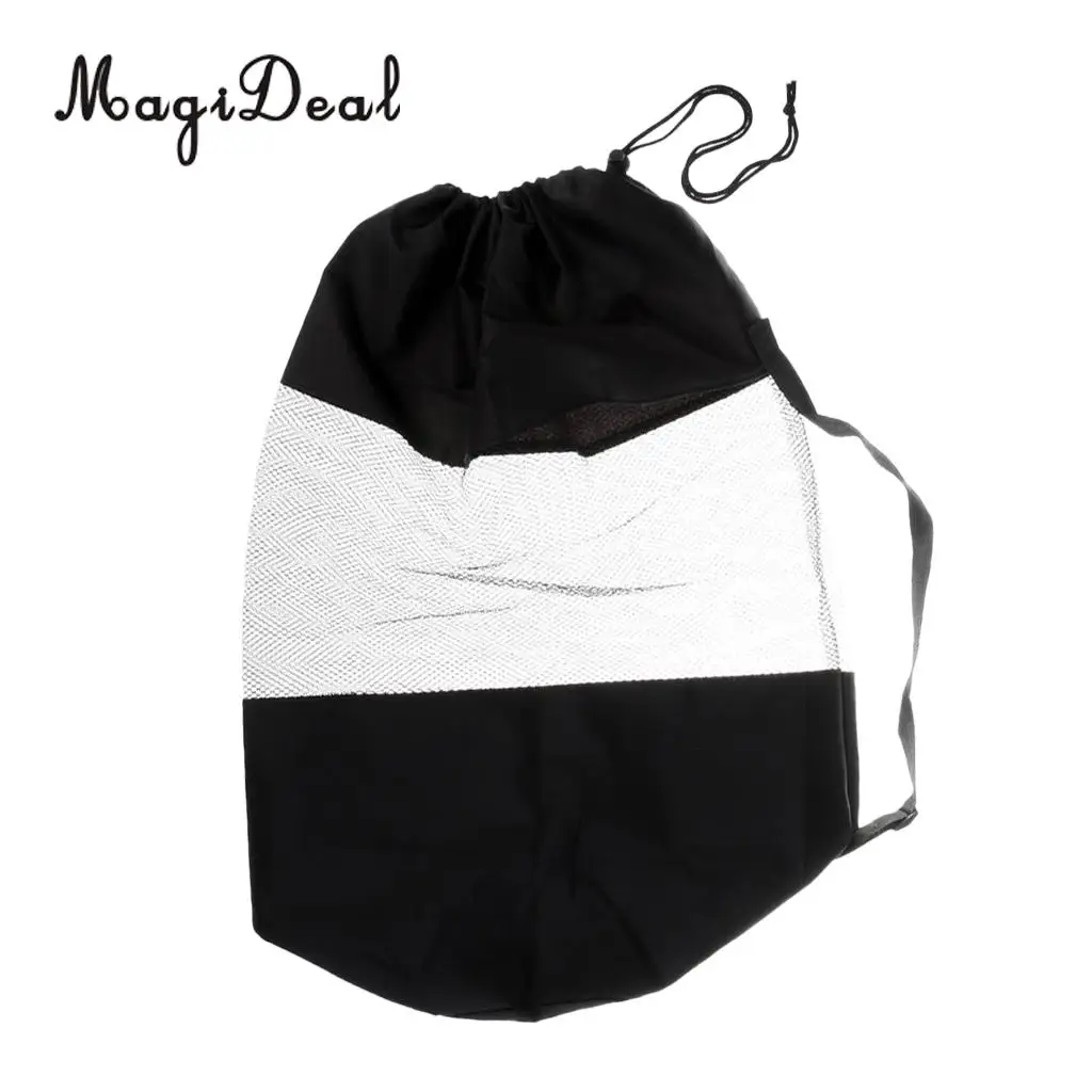MagiDeal Hign Quality 1Pc Scuba Swimming Dive Gear Diving Snorkelling Camp Canoe Kayak Bag Nylon Mesh Sling Bag Large Black