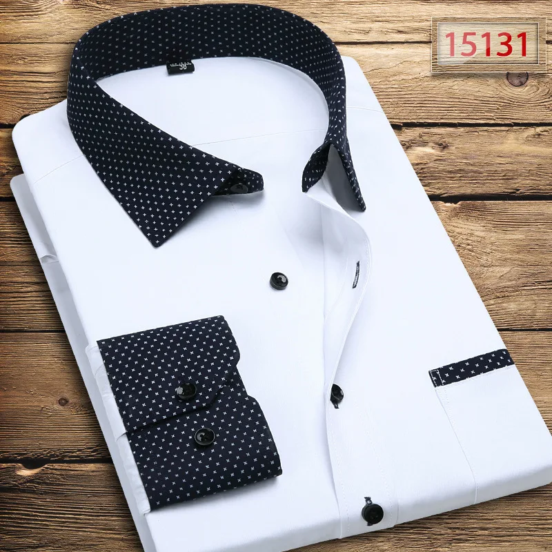 camisa masculina 11 цветов S-5XL мода узкие длинные рукава свадебные жених рубашка большие размеры Деловые рубашки для мужчин