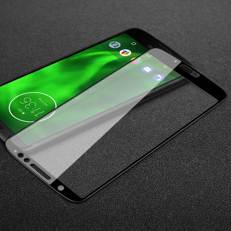 MicroData для Motorola Moto G6 Play Plus переднее закаленное стекло с полным покрытием 9D Защитная