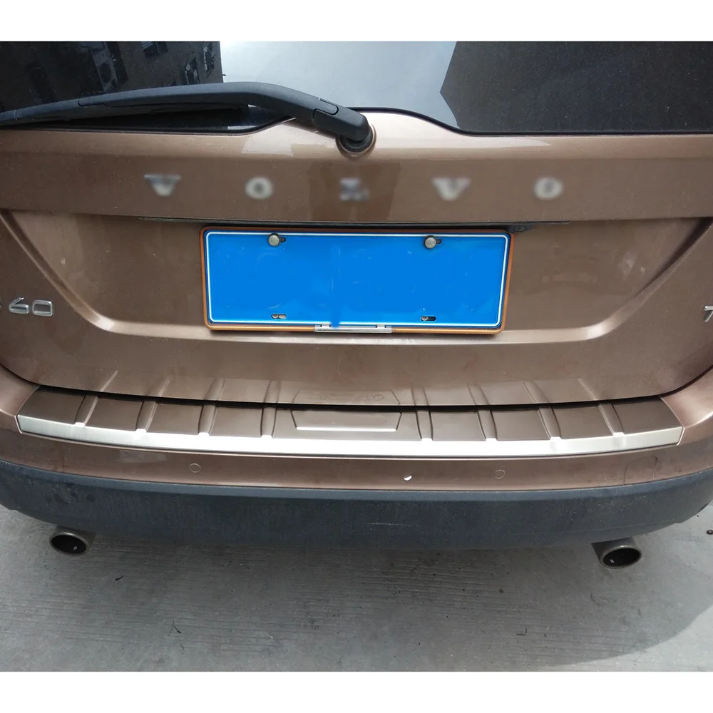 

Car styling chrome stainless steel rear bumper cover trim for 2013 2014 2015 volvo xc60 accessories