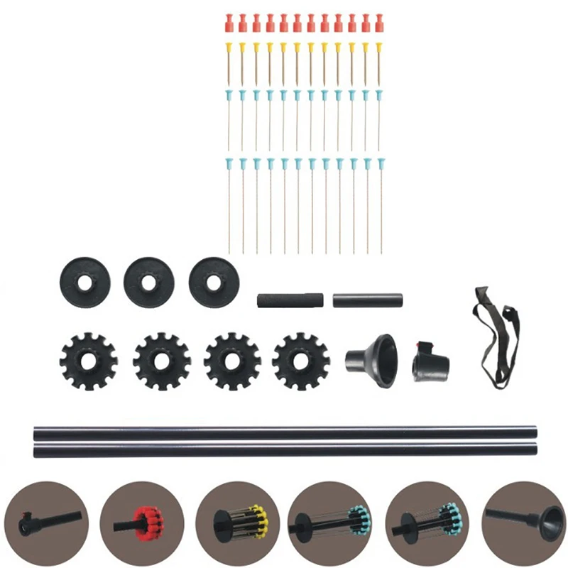 Tubo de Alumínio Aperto de Conforto Tiro Sarbacane Blowgun Preto Withjunction Tubo Dardo - .40 Calibre w. Caça 36 48 6 Tiro sarbacane 36