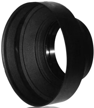

67mm Heavy Duty Rubber Lens Hood has 3 positions fr wide, standard and telephoto